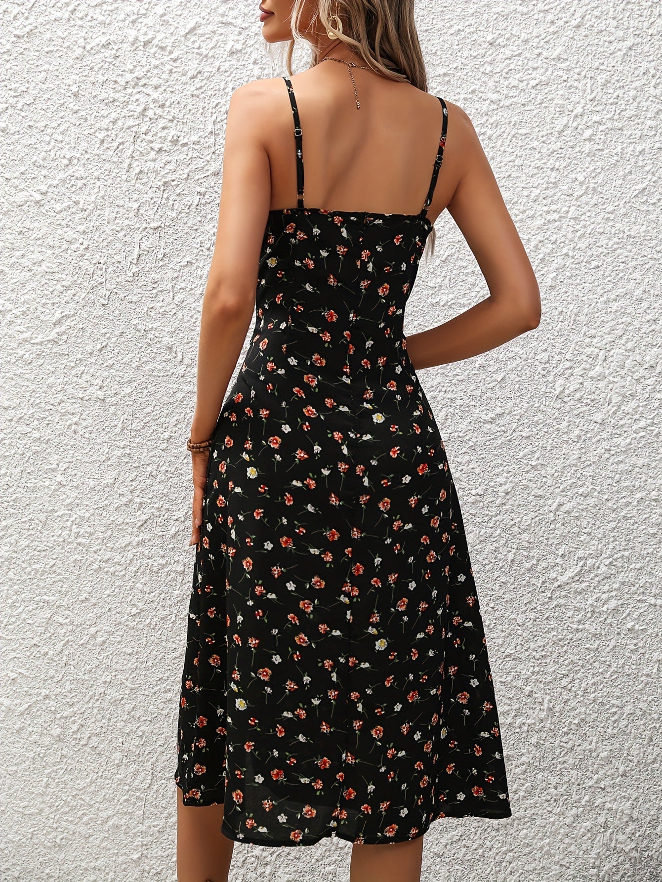 Robe midi d'été avec imprimé