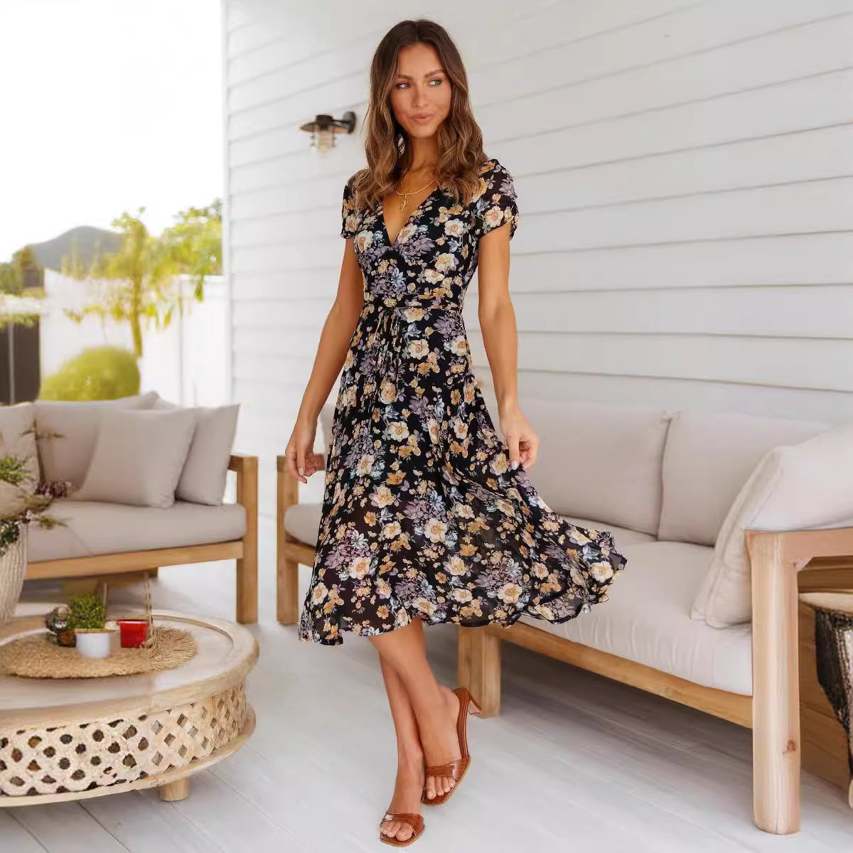 Robe imprimée pour femme – Look décontracté et original
