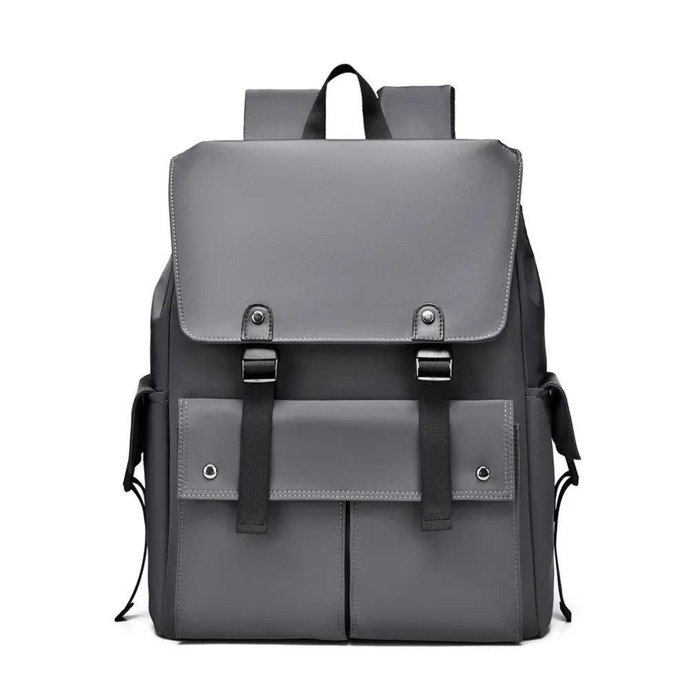 Faux Leather Backpack with Multiple Pockets – Urban Style and Functionality