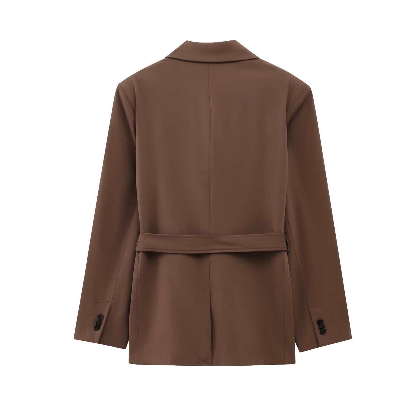 Costume deux pièces avec un blazer à nœud et un pantalon droit