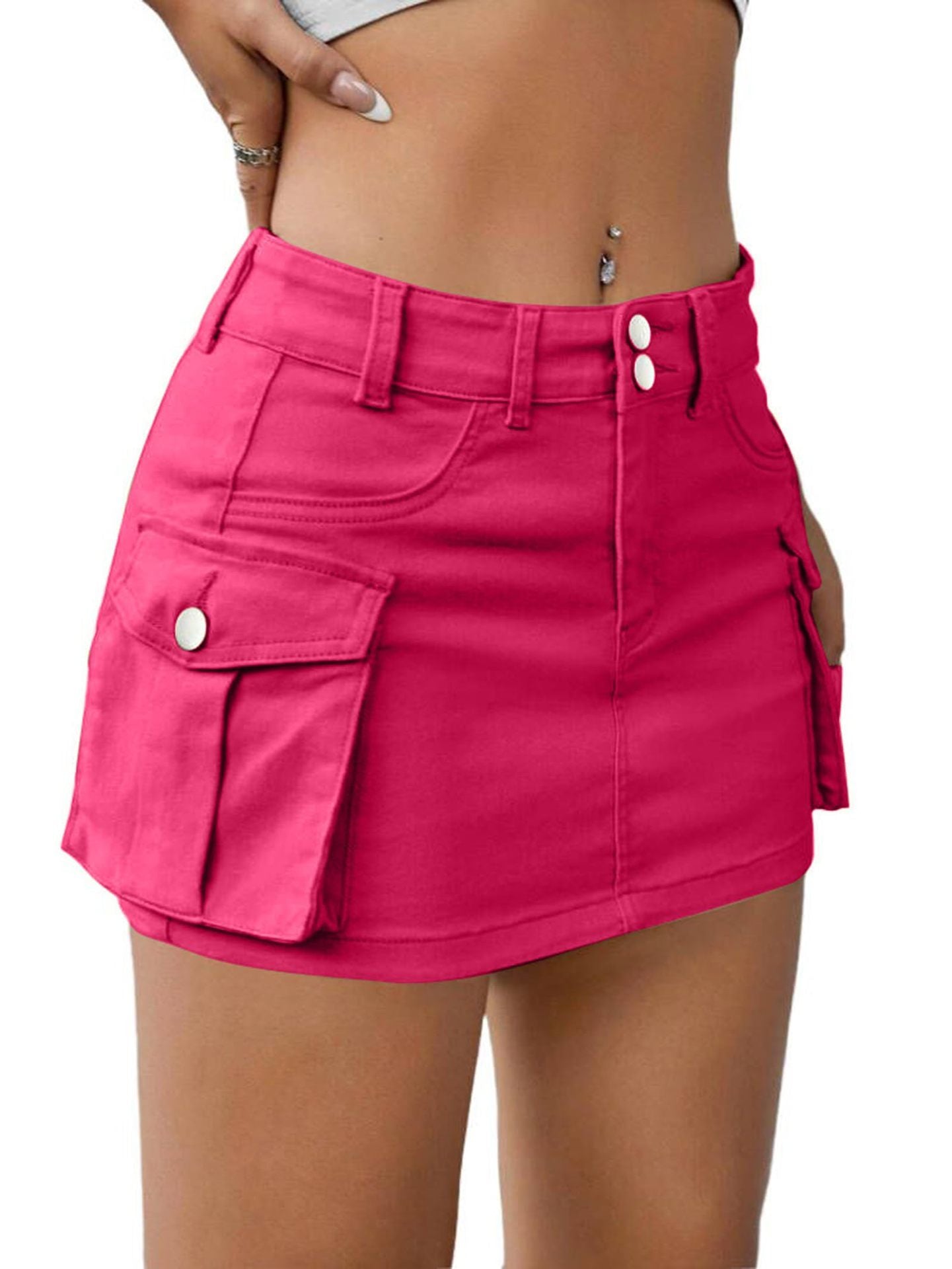 Jupe boutonnée tendance pour femme