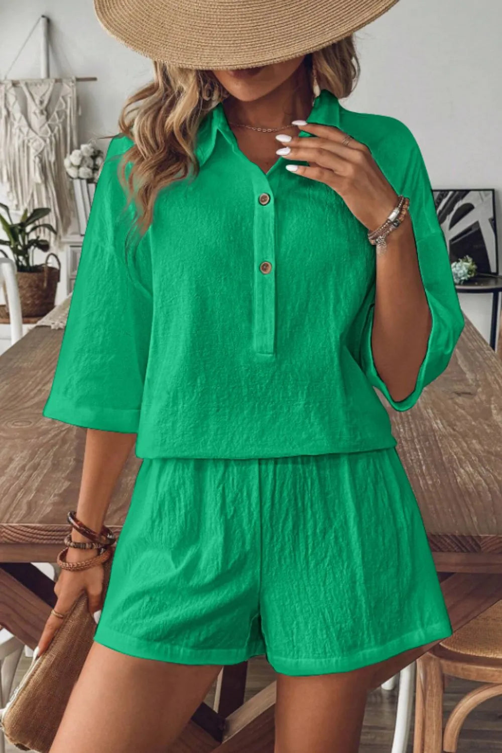 Ensemble deux pièces cardigan et short