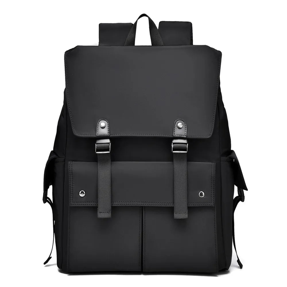 Faux Leather Backpack with Multiple Pockets – Urban Style and Functionality