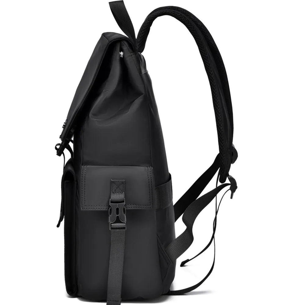 Faux Leather Backpack with Multiple Pockets – Urban Style and Functionality