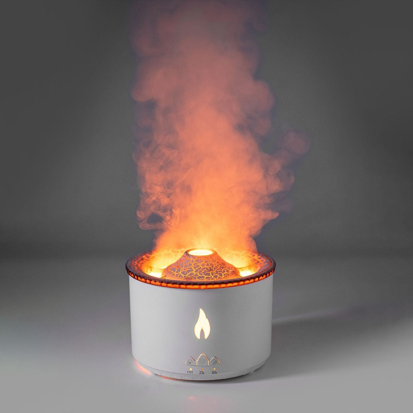 Diffuseur d'huiles essentielles et humidificateur à ultrasons — Motif volcan et méduses