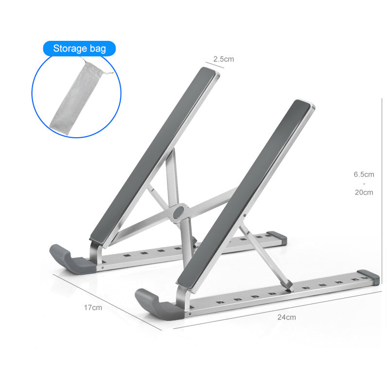 Soporte plegable de elevación de escritorio, tableta y ordenador