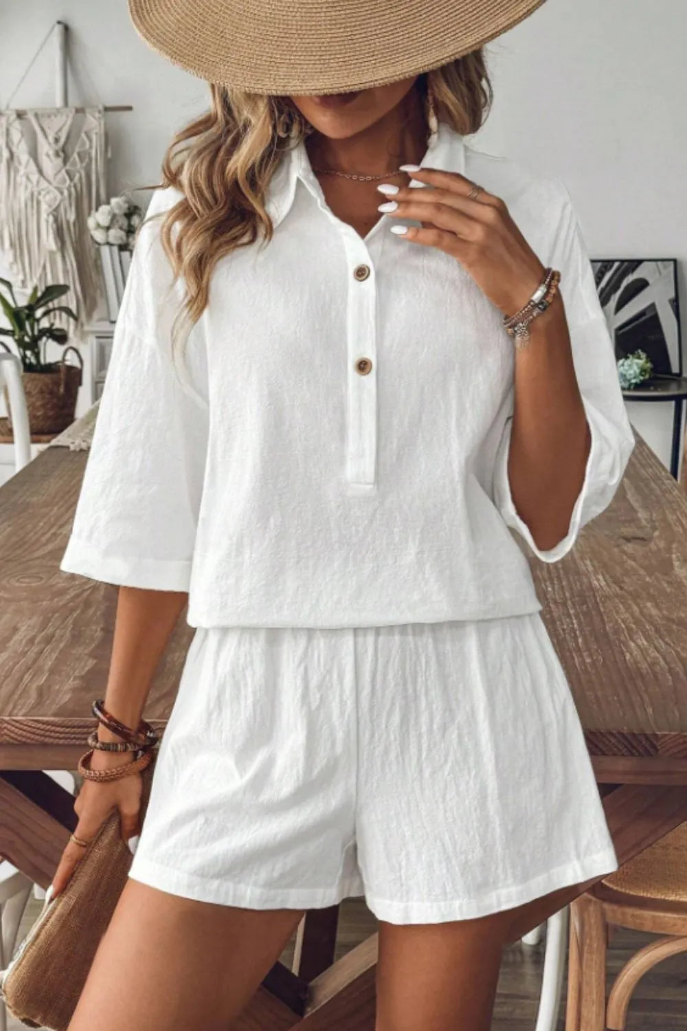 Ensemble deux pièces cardigan et short