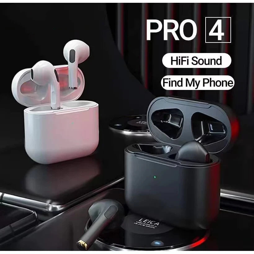 Écouteurs sans fil TWS Pro 4, Bluetooth 5.3, étanches, avec micro, pour Xiaomi iPhone Pro4, jeux vidéo