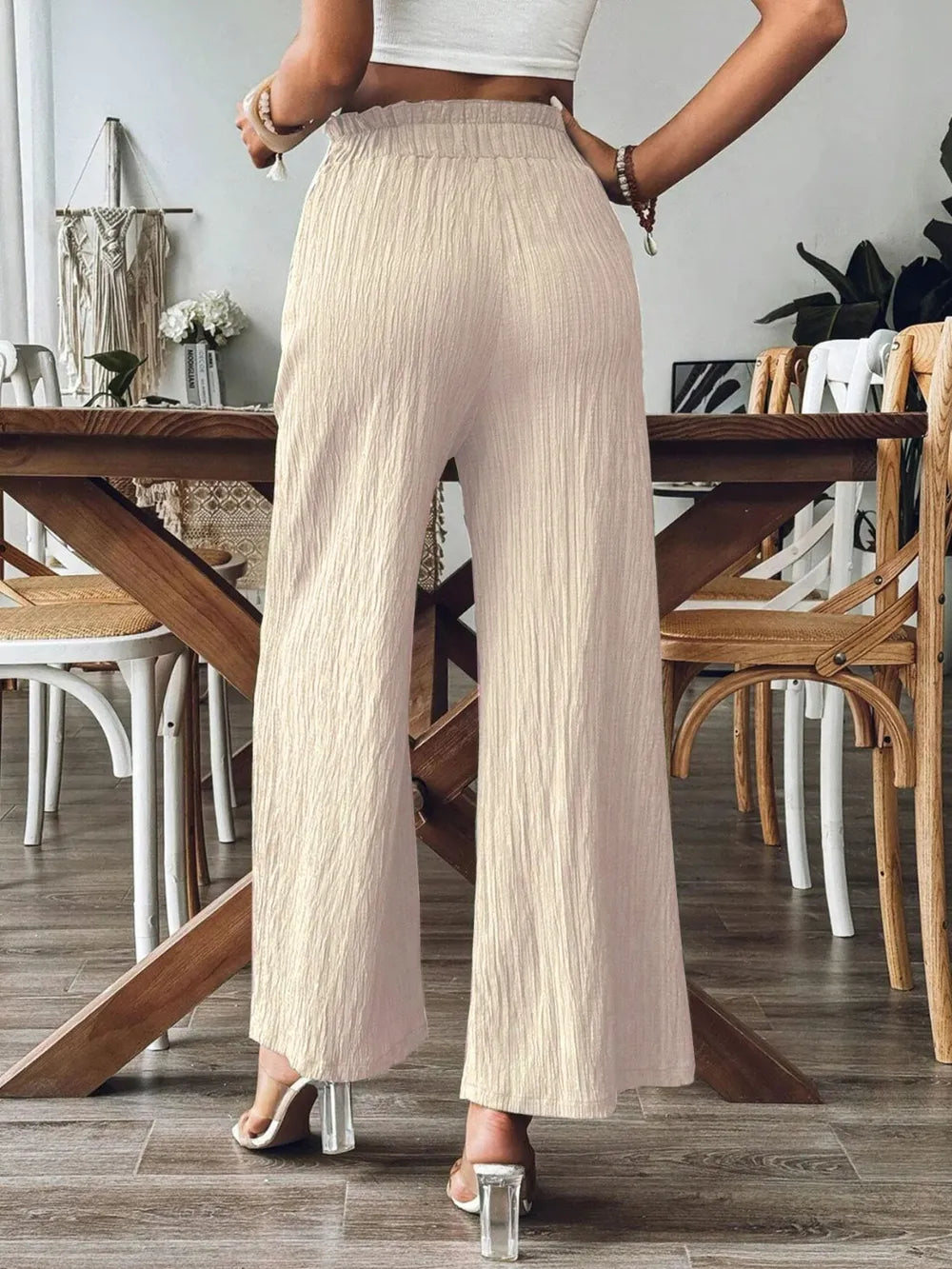 Pantalon Palazzo décontracté pour femme – Style polyvalent et confortable