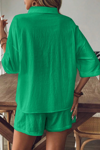 Ensemble deux pièces cardigan et short
