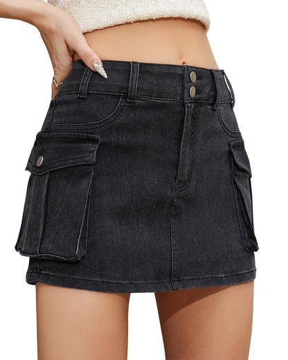 Jupe boutonnée tendance pour femme