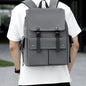 Faux Leather Backpack with Multiple Pockets – Urban Style and Functionality