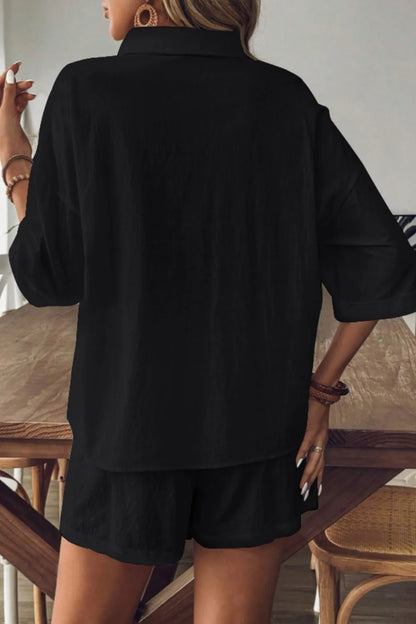Ensemble deux pièces cardigan et short