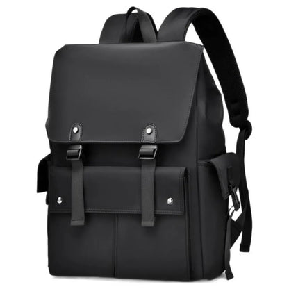 Faux Leather Backpack with Multiple Pockets – Urban Style and Functionality