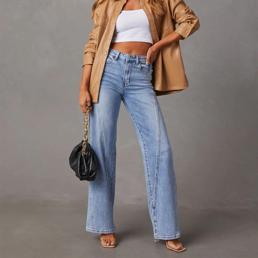 Pantalón Jean Wide V-Stitch – URBAE