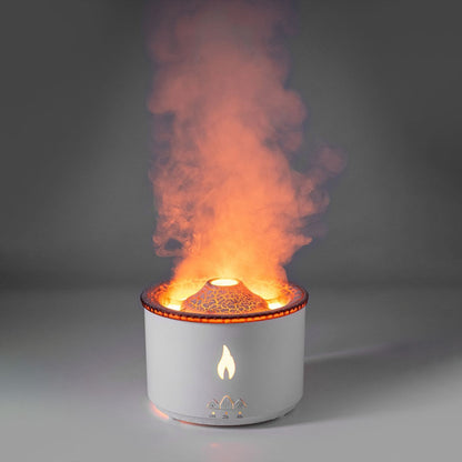 Diffuseur d'huiles essentielles et humidificateur à ultrasons — Motif volcan et méduses