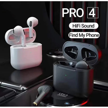 Écouteurs sans fil TWS Pro 4, Bluetooth 5.3, étanches, avec micro, pour Xiaomi iPhone Pro4, jeux vidéo