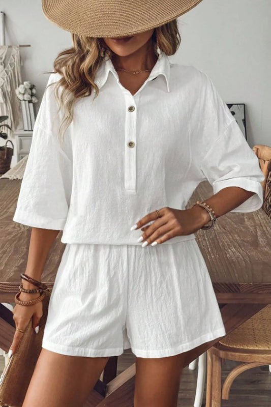 Ensemble deux pièces cardigan et short