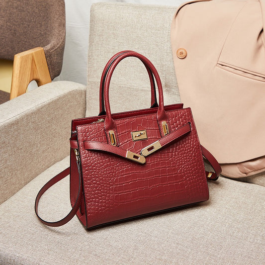 Bolso de cuero de gran capacidad