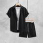 Ensemble décontracté pour homme — Chemise à manches courtes et short