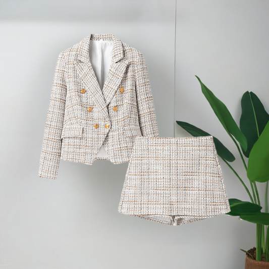 Ensemble blazer et jupe-pantalon